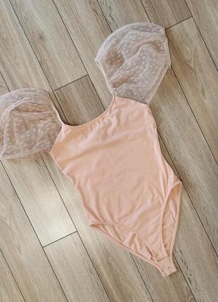 Боди с шифоновыми рукавами primark