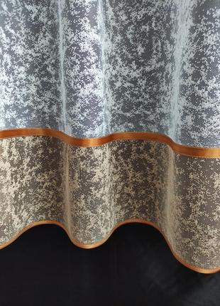 Занавески кухонные белый 2,8 м*1,65 м занавески на окно кухонные занавески с бежевыми полосами