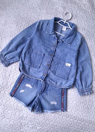 Костюм, комплект шорти ovs сорочка h&amp;m  2-3р