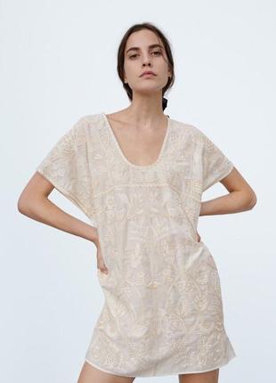 Сукня zara з вишивкою