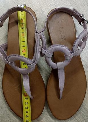 Кожаные босоножки flip flop от inuovo 39-40p6 фото