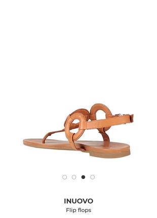Кожаные босоножки flip flop от inuovo 39-40p3 фото