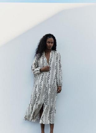 Платье длинное женское платье макси сарафан h&m hm 123904500 оригинал ✅ xs s m l xl xxl 3xl 4xl