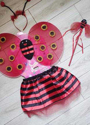 Костюм божих коровок, бедрика, солнышка, леди баг 
набор, карнавальный костюм
