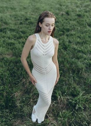 Сукня довга ажурна, плаття