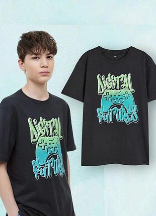 Футболка h&m для хлопчика підлітка 134 140