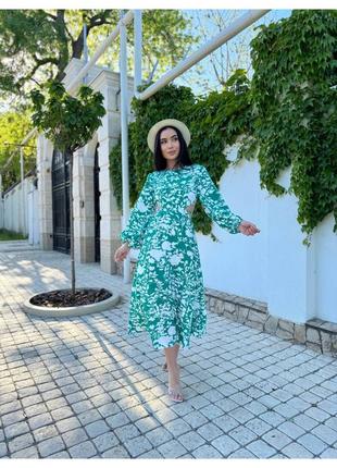 Чарівне жіноче плаття зеленого кольору 🌺😍💝