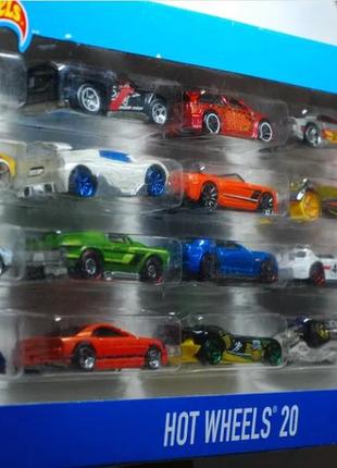 Оригинальный новый подарочный набор машинок hot wheels 20 gift pack