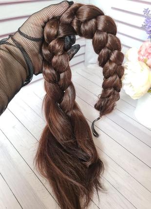 Винтажная коса хвост 100% натуральный словянский волос.