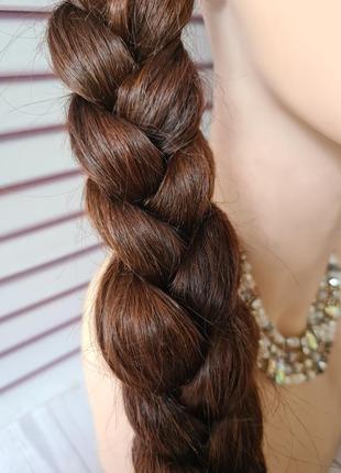 Винтажная коса хвост 100% натуральный словянский волос.