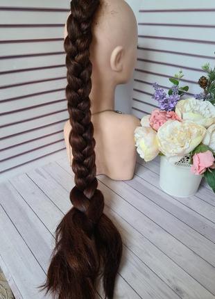 Винтажная коса хвост 100% натуральный словянский волос.