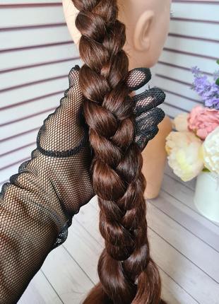 Винтажная коса хвост 100% натуральный словянский волос.