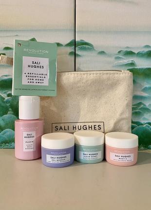 🇬🇧 люкс набор для лица revolution skincare x sali hughes my essentials mini kit with gel