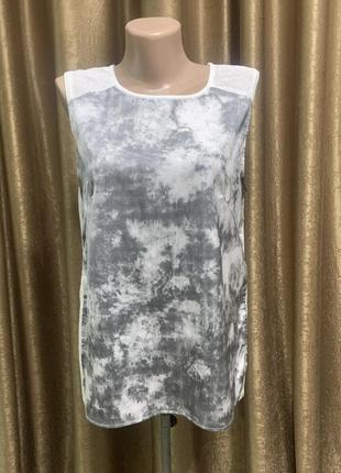 Блузка/футболка h&m колір сірий, білий розмір m