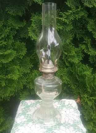 Лампа керосиновая с птицами в хорошем состоянии