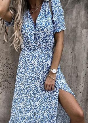 Платье с разрезом shein р.м