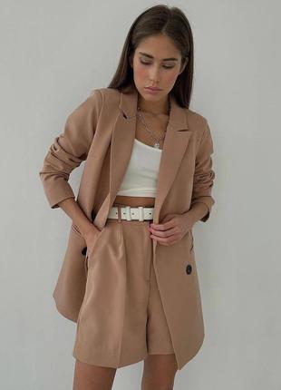 Костюм пиджак oversize + шорты - бермуды2 фото