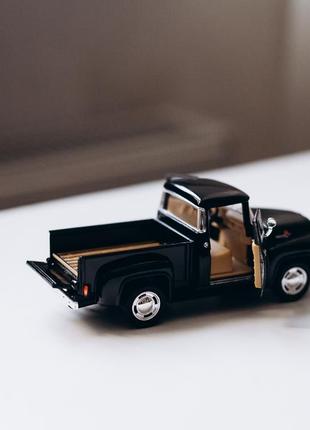 Машинка “ford f-100pickup 1956”, чорний,kinsmart