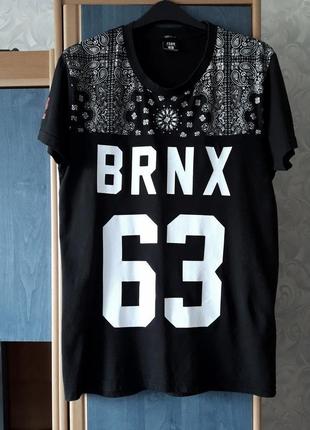 Тонкая стильная футболка, 46-48?, хлопок, fsbn