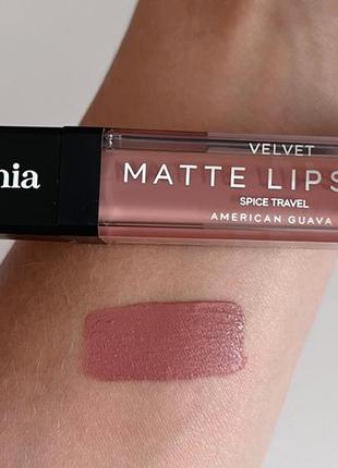 Помада для губ жидкая bogenia velvet matte lipstick2 фото