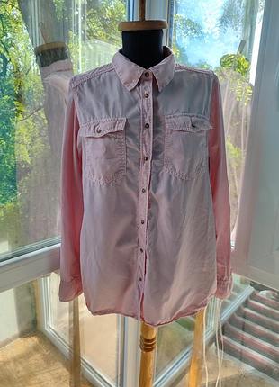 Рубашка под джинс из лиоцелла marks & spencer