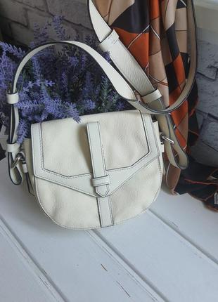 Кожаная сумка lancel (франзия) оригинал брендовая+подарок шелковый платик