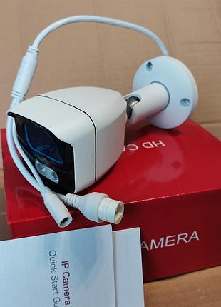 Нова ip відеокамера вулична 8 mp / sony / f = 2.8 mm / poe / onvif / звук / карта пам'яті