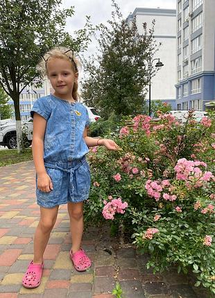 Комбінезон ромпер тонкий джинс