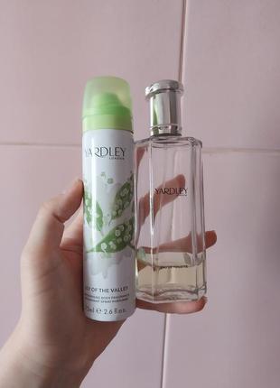 Yardley lily of the valley eau de toilette 125 ml мл туалетная вода ландыш + спрей дезодорант