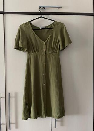 Сукня льон pull&bear