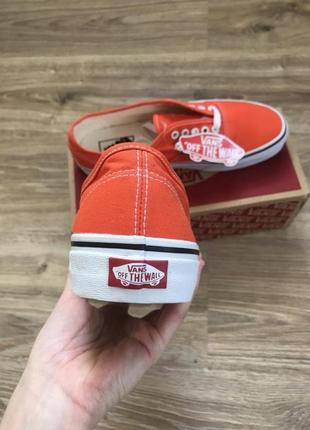 Кеди vans authentic orange5 фото