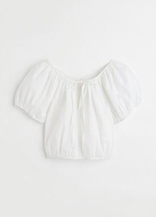 Льняной топ h&m размер m