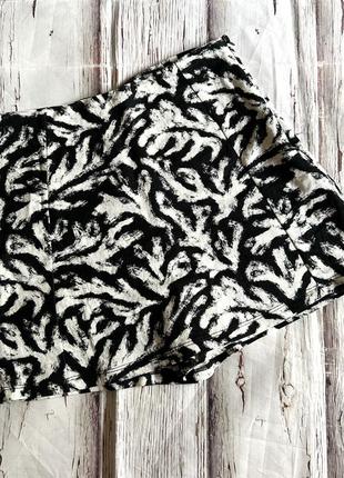 Шорти спідниця чорно білі sinsay