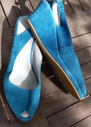 Shoe biz copenhagen - замшеві босоніжки 40 розмір (26,5 см)9 фото