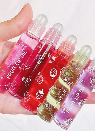Роликовый шариковый блеск масло для губ 8 мл, клубника
