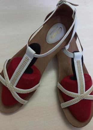 Босоножки сандали кожа жен. 40р.clarks индии7 фото