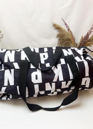 Большая спортивная сумка из лого victoria’s secret pink