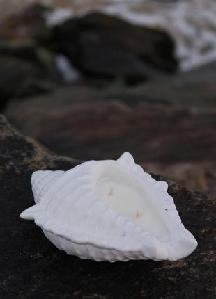 Свеча ракушка соевый воск