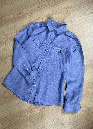 Льняная женская рубашка banana republic