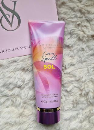 Парфюмированный увлажняющий лосьон крем victoria's victorias victoria secret love sol
