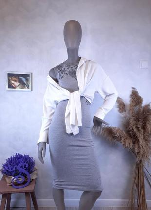 Жіноча сукня amisu без рукавів сіра розмір xs (42)