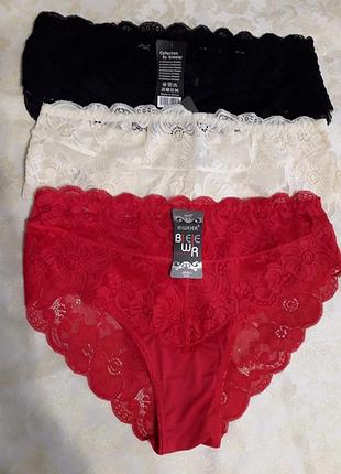 Трусики кружевные 
( набор из 3-х шт) - 390 грн