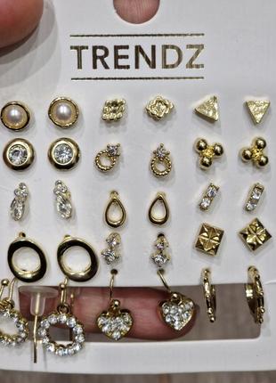 Серьги набор trеndz 3