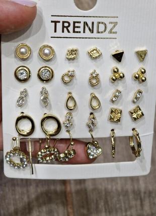 Серьги набор trеndz