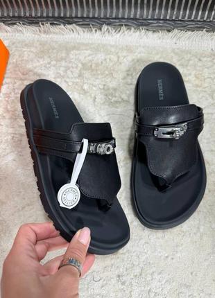 Тапки шлепанцы в стиле hermes2 фото