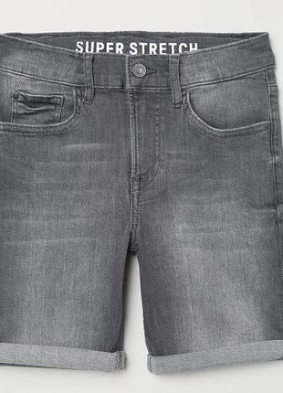 Стильные джинсовые шорты h&m 134-140