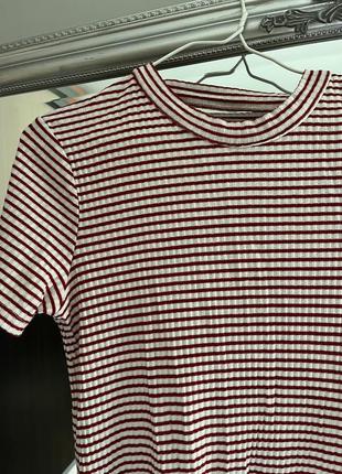 Платье в рубчик в полоску 3