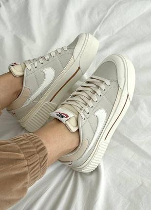 Уценка nike court legacy beige