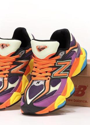 Женские кроссовки new balance 9060 purple orange 36-37-38-39-40