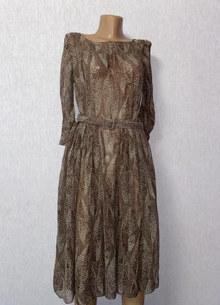 Nicole farhi шовкова сукня міді